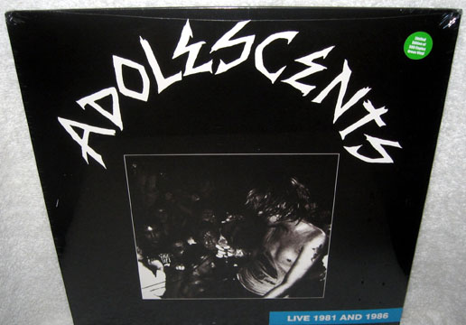 ADOLESCENTS "Live 1981 & 1986" LP (Green Vinyl)